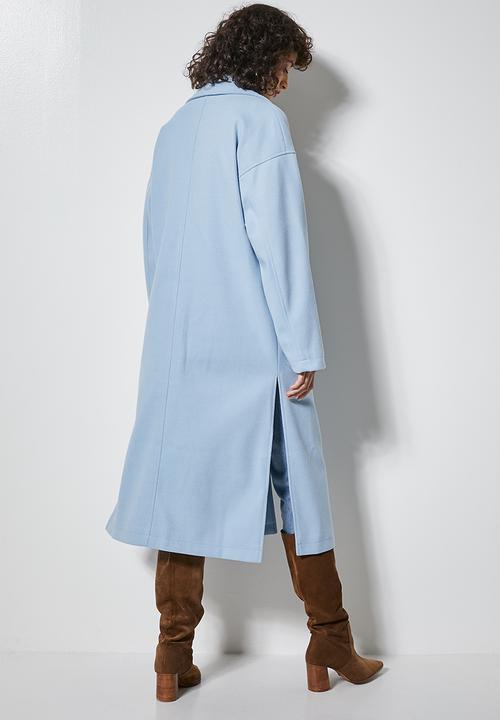 Superbalist - Split coat - pale blue
