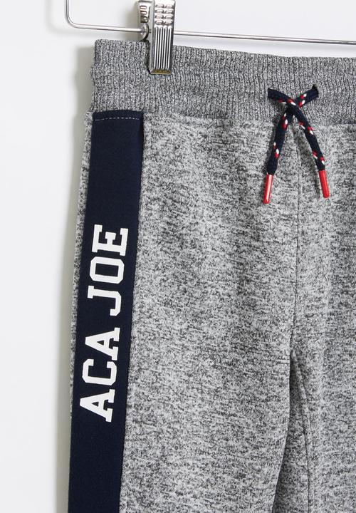 Aca Joe - Pre-boys brushed grindle jogger - grey 