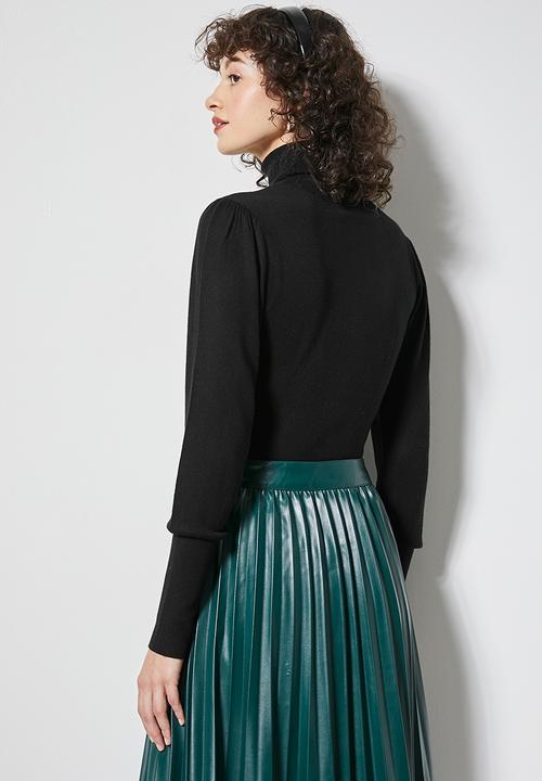 Superbalist - Cuff sleeve turtle neck - black