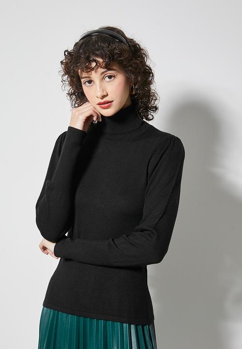Superbalist - Cuff sleeve turtle neck - black