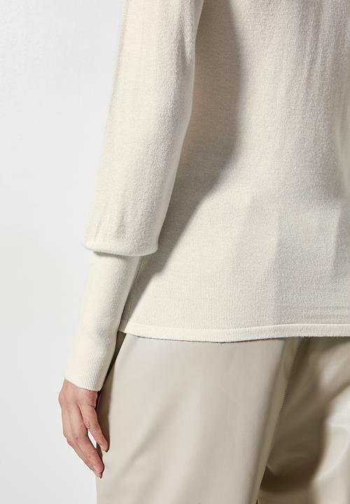 Superbalist - Cuff sleeve turtle neck - ecru