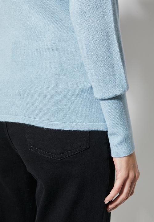Superbalist - Cuff sleeve turtle neck - sky blue