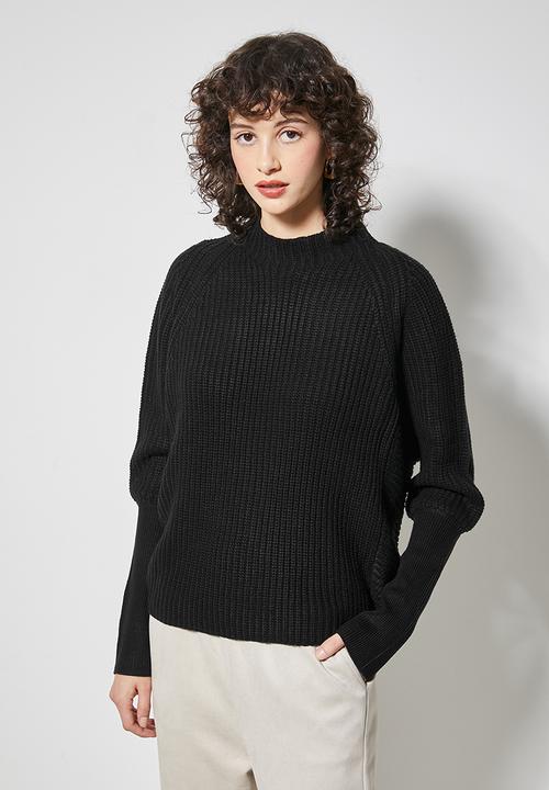 Superbalist - Dolman rib jumper - black