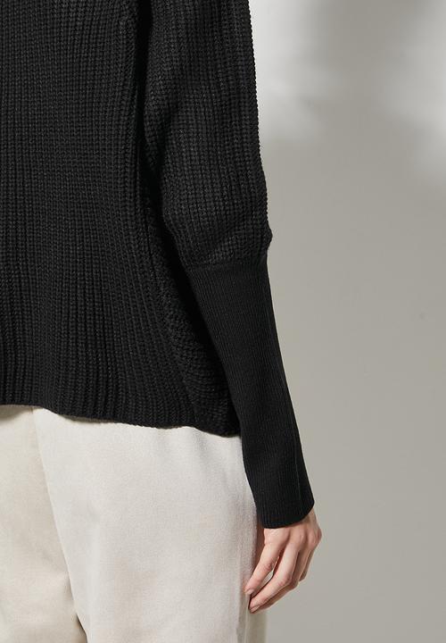 Superbalist - Dolman rib jumper - black