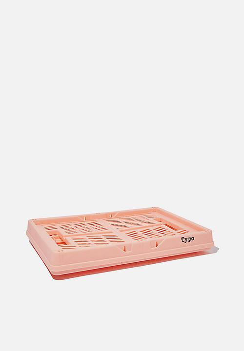 Typo - Large foldable storage - peach candy