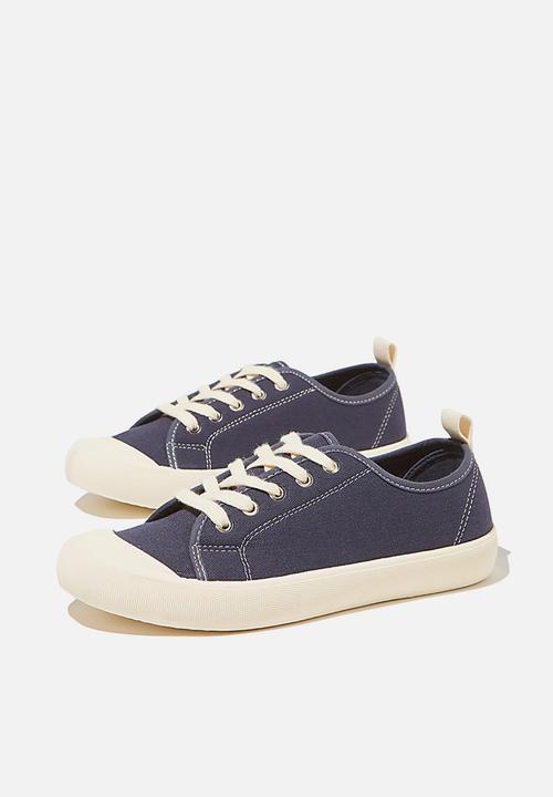 Cotton On - Demi lace up plimsoll - navy 