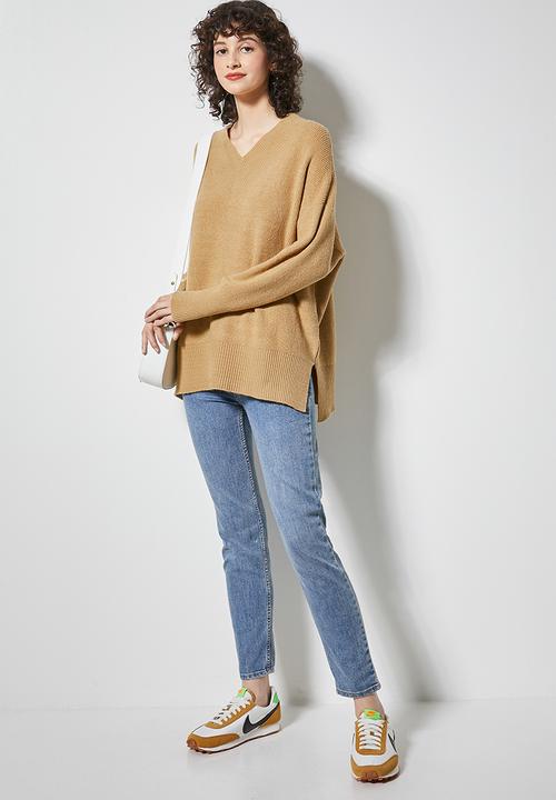 Superbalist - V-neck jumper - camel