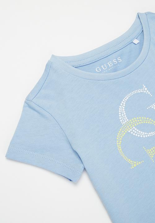 GUESS - Girls short sleeve quatro g tee - blue