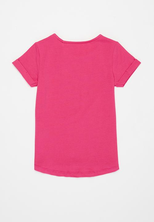 GUESS - Girls short sleeve flower tee - pink
