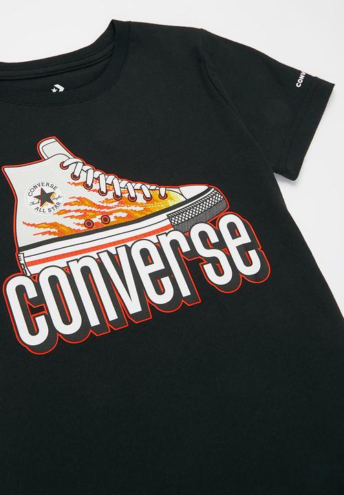 Converse - Cnvb warped checker sneaker tee - black