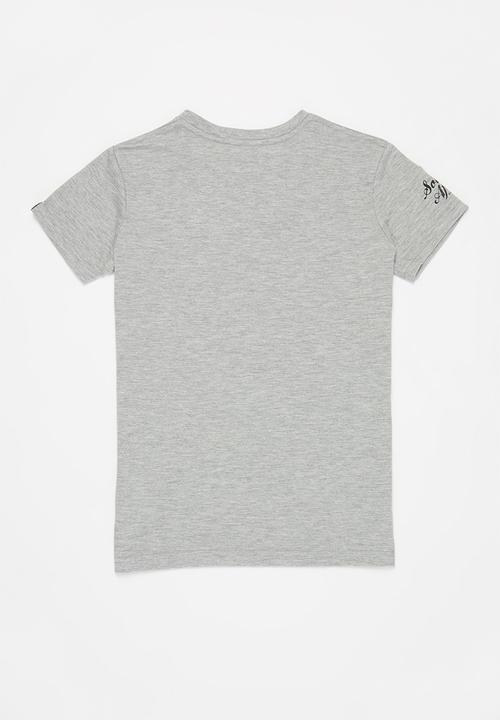 Quiksilver - Sa wave the flag yth short sleeve tee - grey