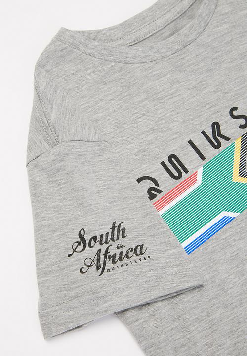 Quiksilver - Sa wave the flag yth short sleeve tee - grey