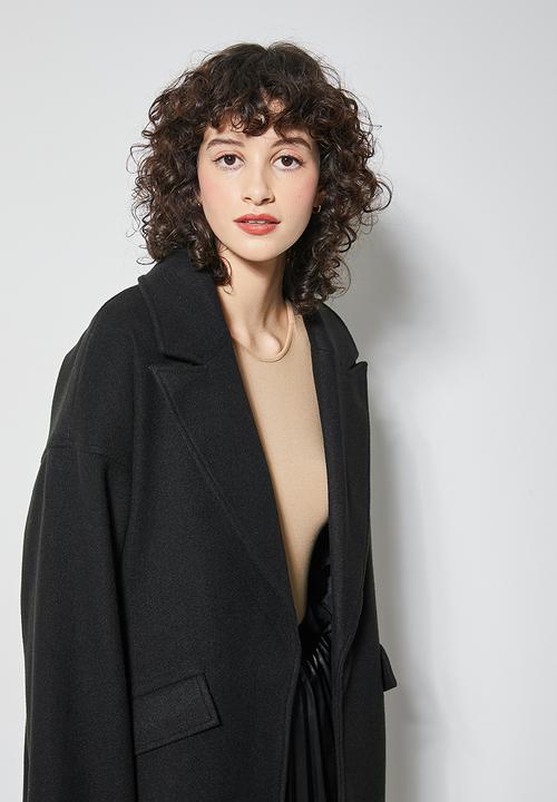 Superbalist - Split coat - jet black