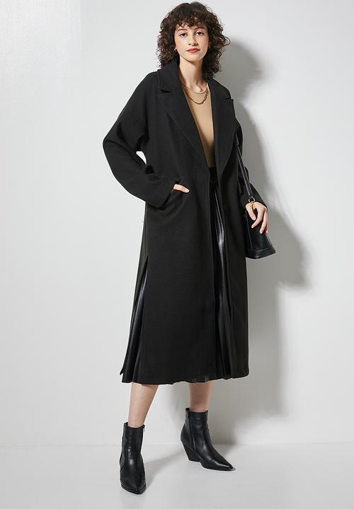 Superbalist - Split coat - jet black