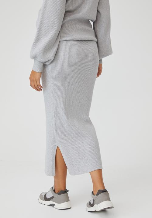 Cotton On - Maternity friendly ultimate midi skirt - grey 