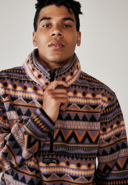 Factorie - Teddy 1/4 zip - multi
