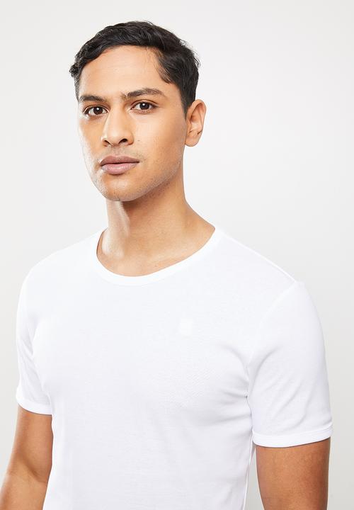 G-STAR - Base short sleeve 2 pack tee - white & asfalt