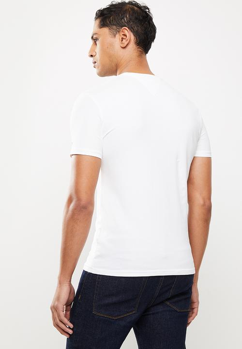 Tommy Hilfiger - Tjm stretch chest logo tee - white