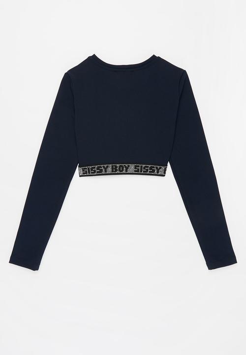 SISSY BOY - Senika basic round neck top - navy