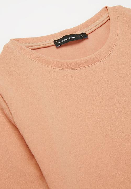 SISSY BOY - Senika basic round neck top - coral
