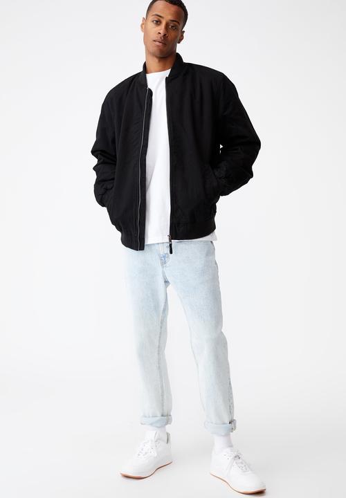 Cotton On - Twill bomber jacket - black