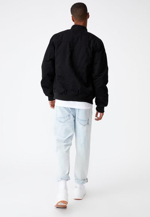 Cotton On - Twill bomber jacket - black