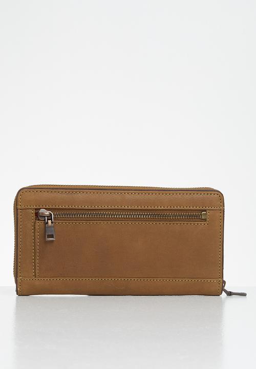 BUSBY - Zulu zip around purse - brown