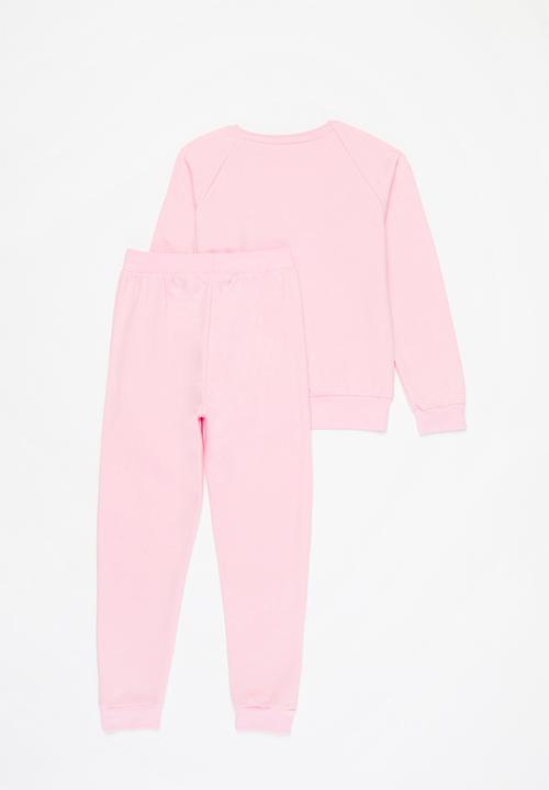Pop Candy - Younger girls Paris tracksuit - pink