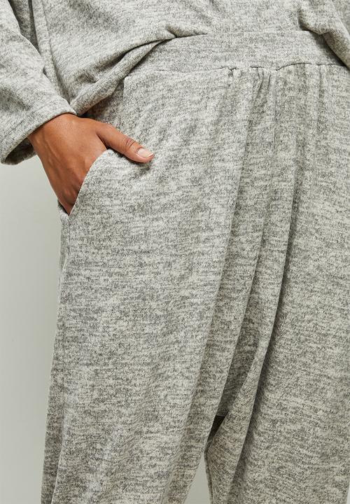 edit - Soft texture harem pants - oatmeal
