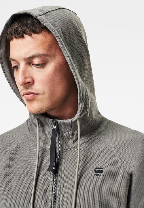 G-STAR - Tonal jirgi hood t l\s - gs grey