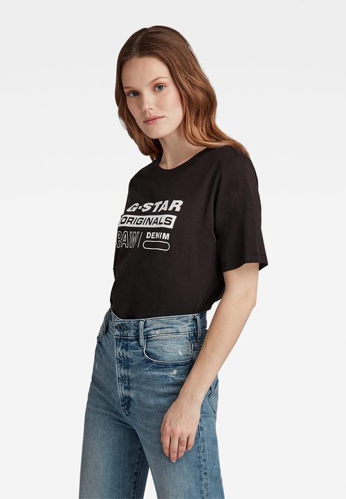 G-STAR - Originals label regular r t - black