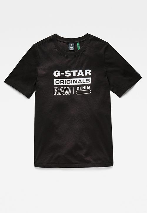 G-STAR - Originals label regular r t - black
