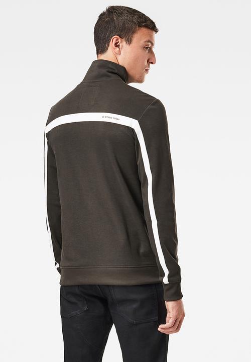 G-STAR - Half zip track tweeter t l\s - asfalt
