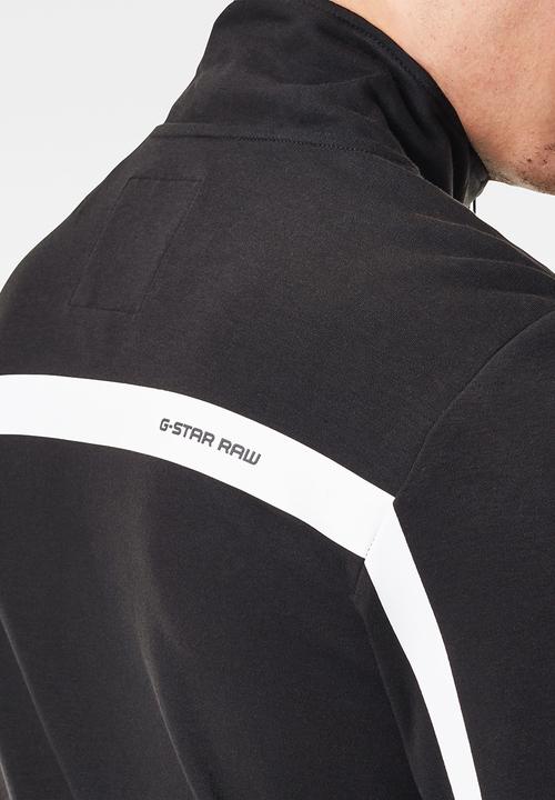 G-STAR - Zip through track tweeter l\s - dk black