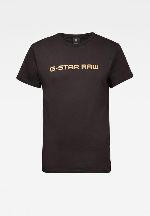G-STAR - Graphic core straight r t s\s - dk black