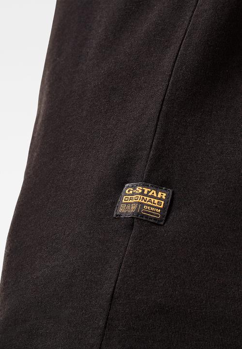 G-STAR - Graphic core straight r t s\s - dk black