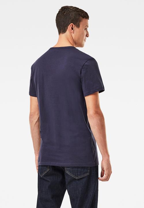 G-STAR - Graphic core straight r t s\s - sartho blue