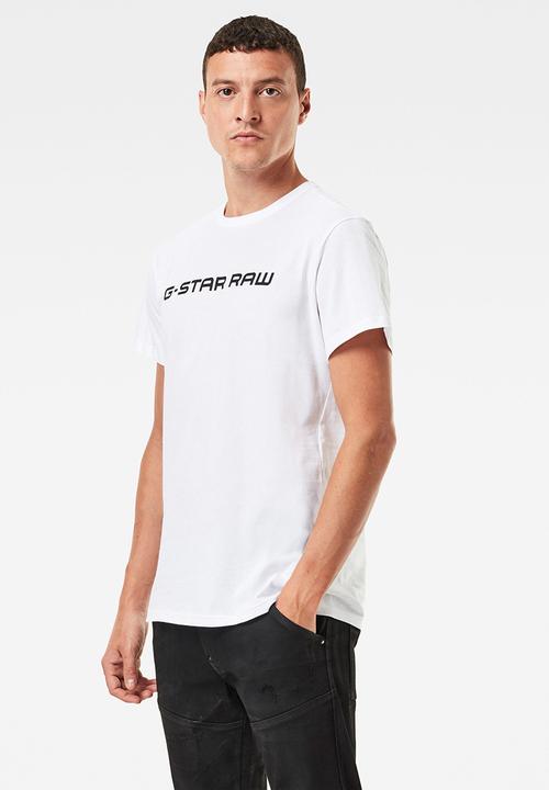 G-STAR - Graphic core straight r t s\s - white