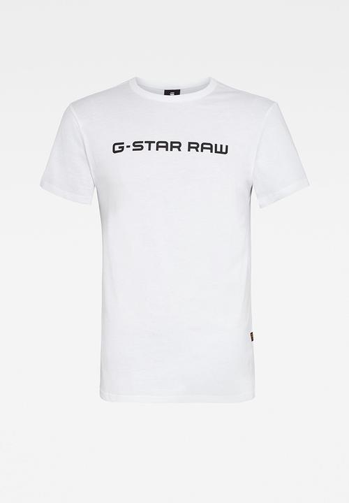 G-STAR - Graphic core straight r t s\s - white