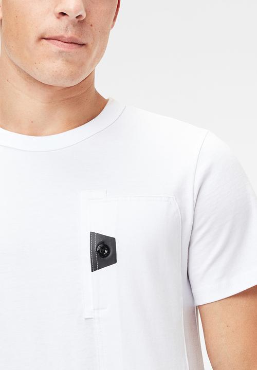 G-STAR - Utility pocket logo r t s\s - white