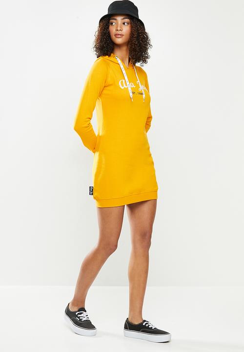 Aca Joe - Aca joe hooded dress - mustard