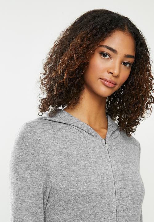 Blake - Premium soft touch hooded jumpsuit - grey