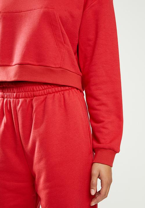 Blake - Cropped hoodie - red