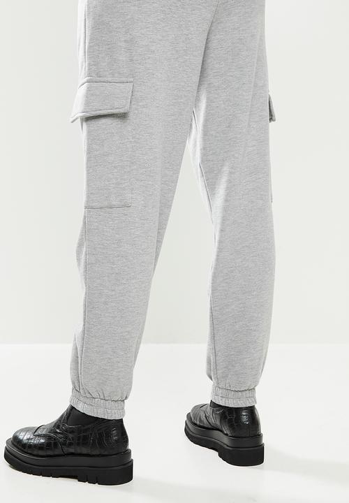 Blake - Fleece cargo jogger - grey 