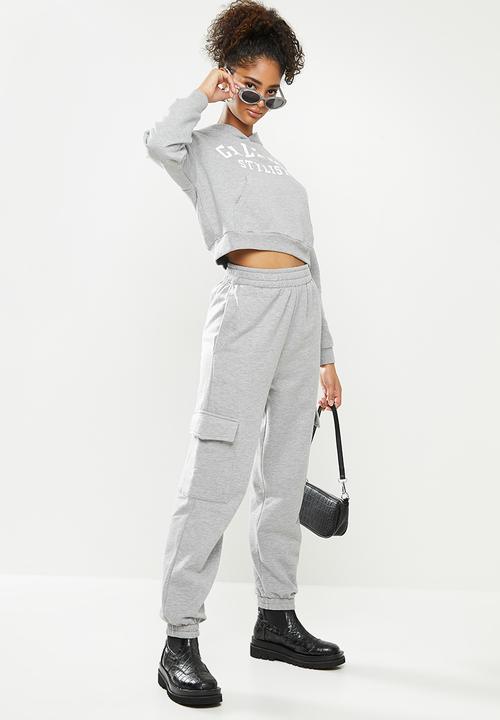 Blake - Fleece cargo jogger - grey 