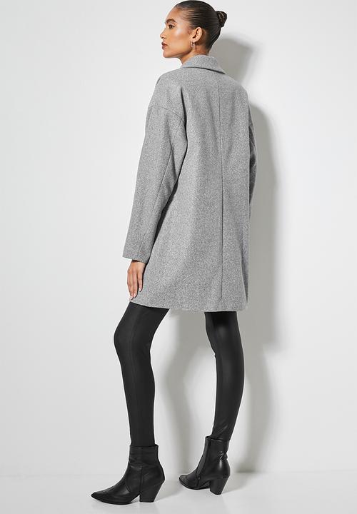Superbalist - Double breasted blazer coat - light grey 