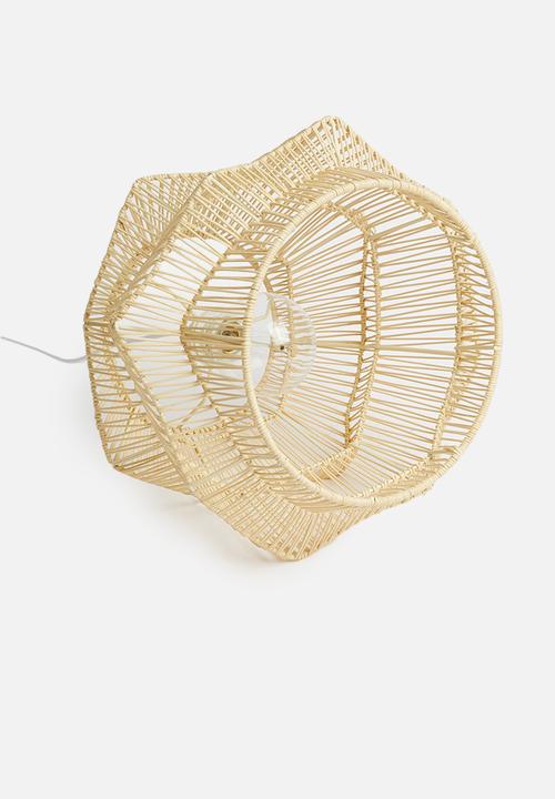 Sixth Floor - Bambou woven pendant light - natural