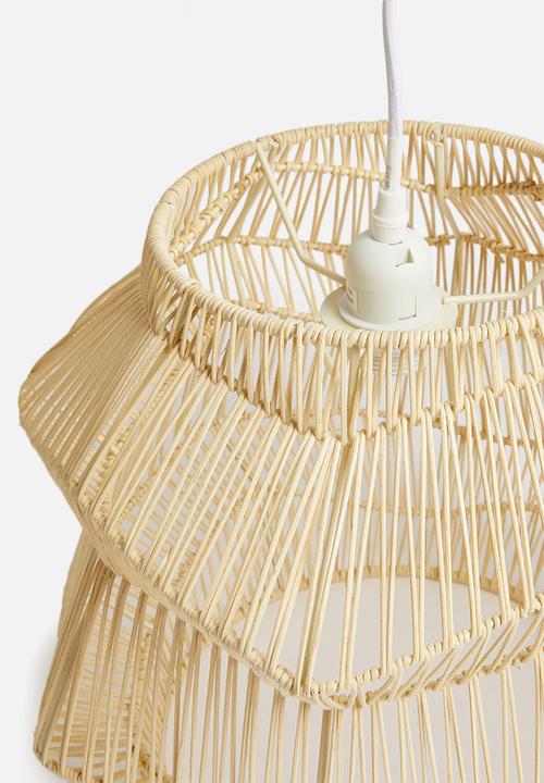 Sixth Floor - Bambou woven pendant light - natural