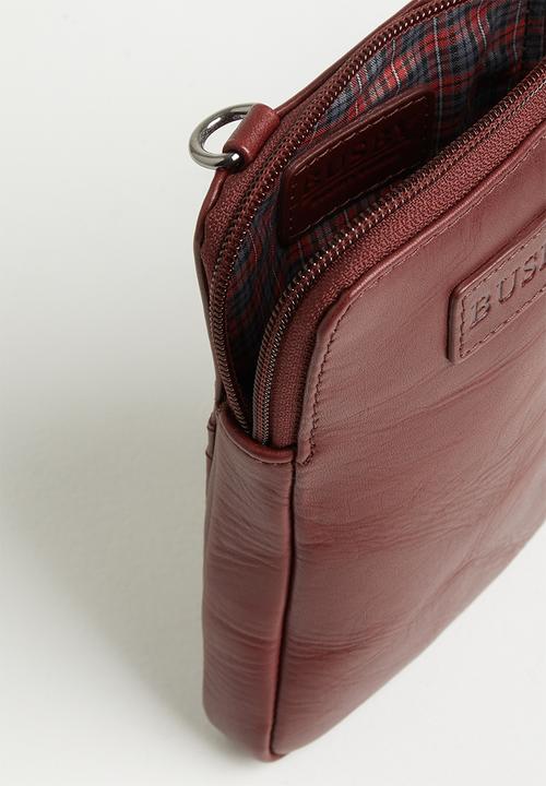 BUSBY - Jackie on the go crossbody - burgundy 