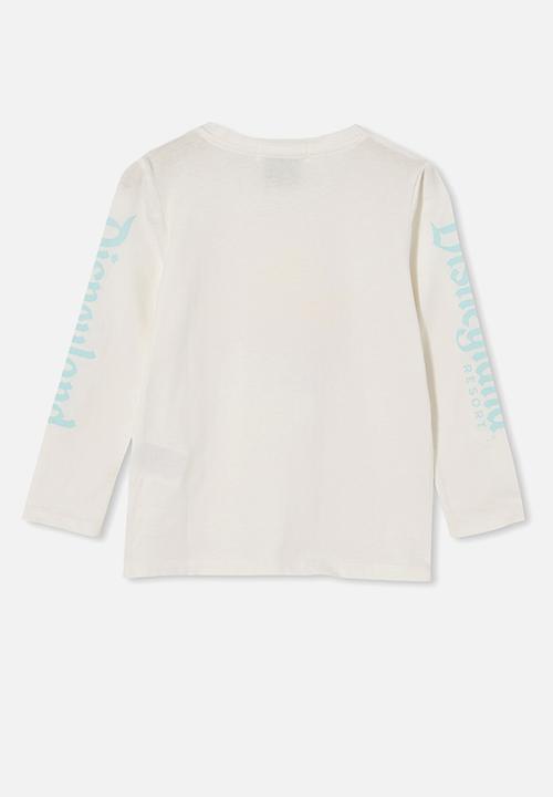 Cotton On - License long sleeve tee - lcn dis happiest place on earth/vanilla